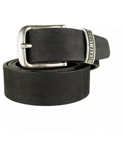 Bikkembergs Leather Belt - Black