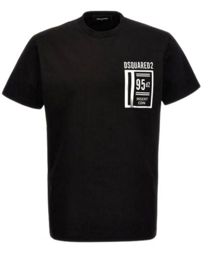 DSquared² Insert Logo Cool Fit T-Shirt - Black