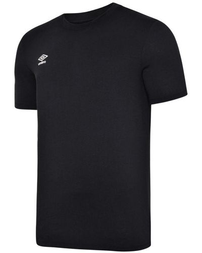 Umbro Club Leisure T-shirt (zwart/wit)