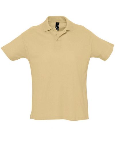 Sol's Summer Ii Pique Short Sleeve Polo Shirt () Cotton - Natural