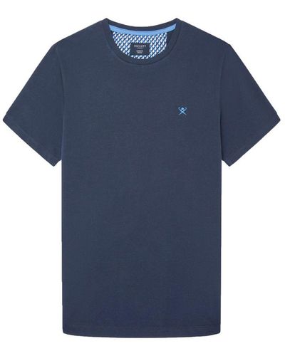 Hackett Swim Trim Logo T Shirt - Blue