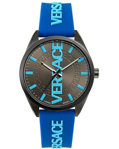 Versace V-vertical Horloge Blauw Ve3h00823