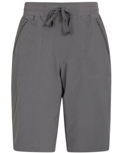Mountain Warehouse Ladies Explorer Long Shorts (Dark) - Grey