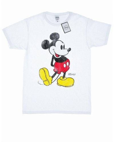 Disney Mickey Mouse Classic Kick T-shirt - White