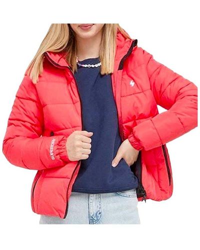 Superdry Spirit Sport-donsjack Voor - Rood