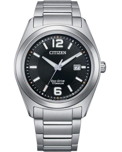 Citizen Silver Watch Aw1641-81e Titanium - Grey