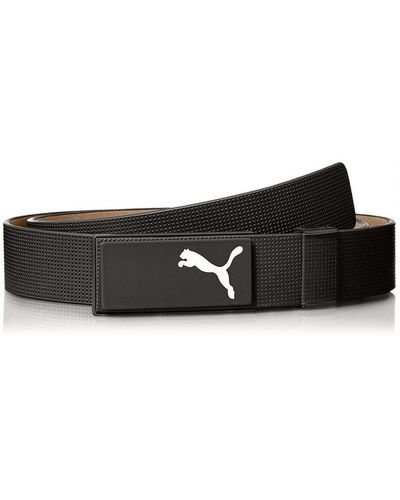 PUMA All In One Ctl Black Buckle Belt 053207 01 Leather