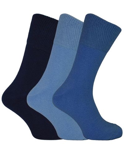 THMO Bamboo Thermal Socks For Winter - Blue