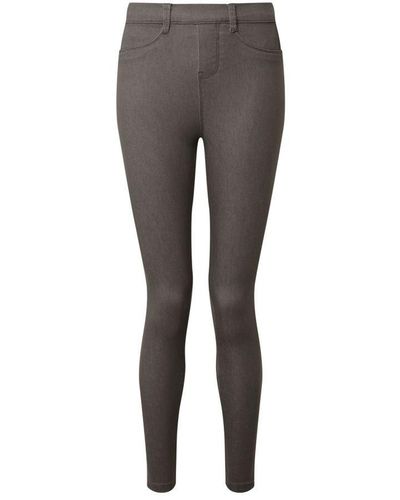 Asquith & Fox Ladies Classic Fit Jeggings (Slate) - Grey