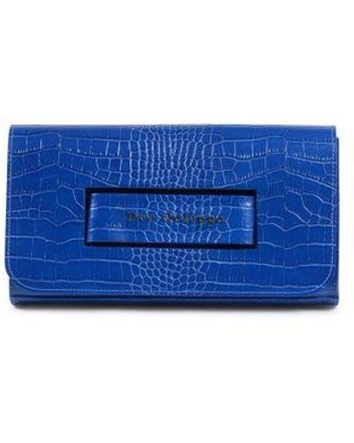 Dee Ocleppo Everything Clutch Blue Leather