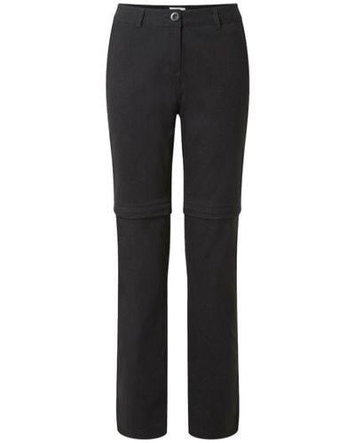 Craghoppers Ladies Kiwi Pro Ii Convertible Trousers () - Black