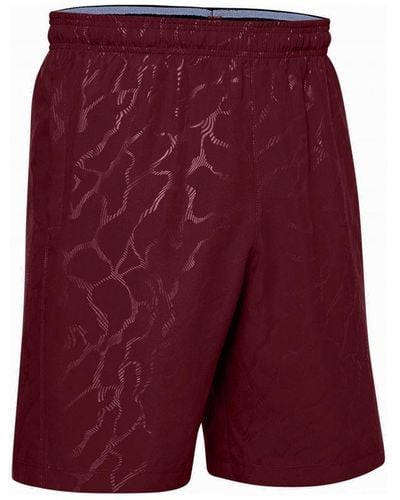 Under Armour Woven Graphic Emboss Shorts Logo Trousers 1351670 615 - Purple
