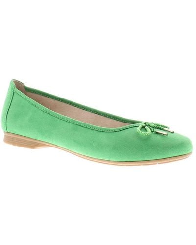Jana Flat Shoes Ballerina Jilly Slip On - Green
