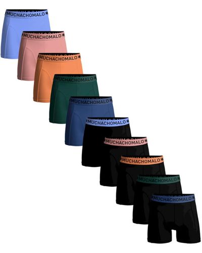 MUCHACHOMALO 10-pack Onderbroeken - - Goede Kwaliteit - Zachte Waistband - Zwart
