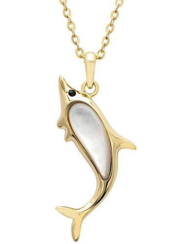 LÁTELITA London Dolphin Pearl Necklace - Metallic