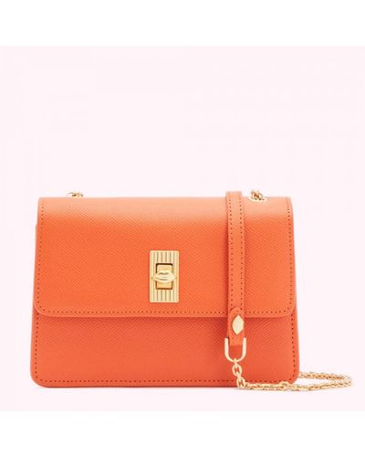 Lulu Guinness Clementine Leather Polly Crossbody Bag - Orange