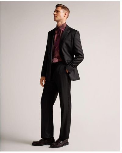 Ted Baker Lagant Slim Fit Evening Suit Trouser - Black