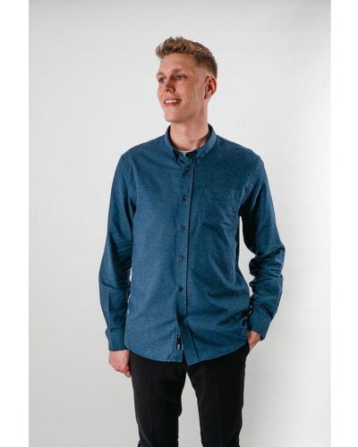 Only & Sons Brok Flannel Melange Overhemd - Blauw