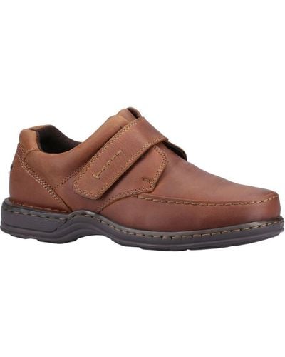Hush Puppies Roman Touch Fastening Classic Shoes - Brown