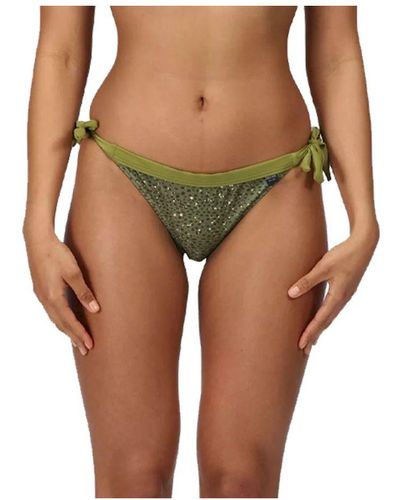 Regatta Ladies Flavia Abstract Bikini Bottoms ( Fields) - Green