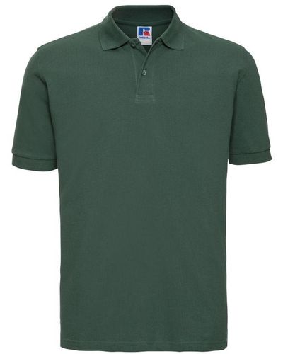 Russell 100% Cotton Short Sleeve Polo Shirt (Bottle) - Green