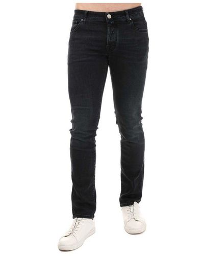 Jacob Cohen Men's Nick Slim Jeans In Denim - Blauw