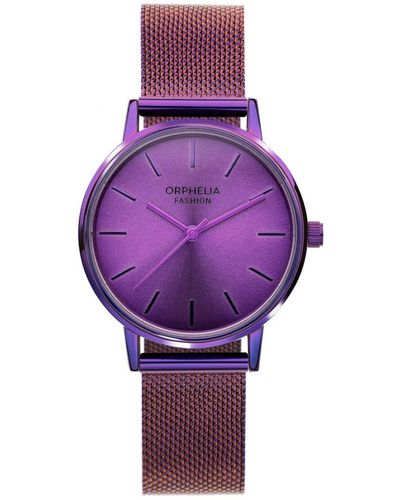 Orphelia Fashion Belt Watch Of714808 Stainless Steel - Purple