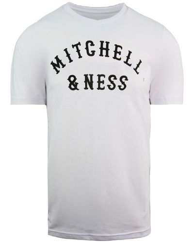 Mitchell & Ness Patriot Table White T-shirt Cotton - Grey