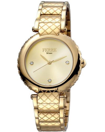 Ferré Fm1l099m0061 Gold Watch/band/dial - Metallic