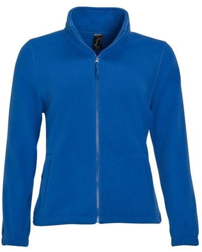 Sol's North Full Zip Fleece Jacket (koningsblauw)