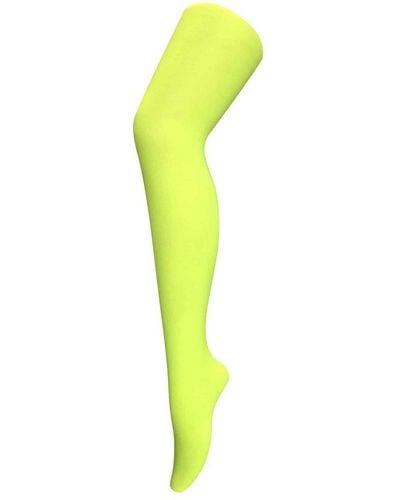 Sock Snob Dames 40 Denier Nieuwigheid Kleurrijke Neon Panty's - Groen