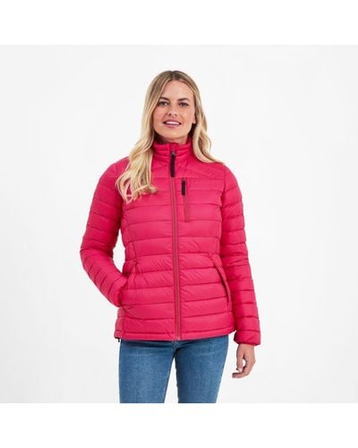 TOG24 Drax Funnel Down Jacket Cerise - Red
