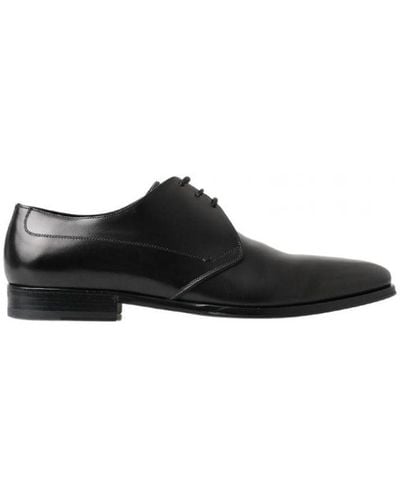 Dolce & Gabbana Derby Formal Dress Shoes Leather - Black