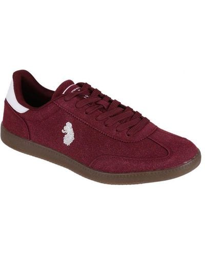 Luke 1977 Berg Suede Trainers - Red