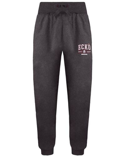 Ecko' Unltd Charger Charcoal Marl Track Trousers - Grey
