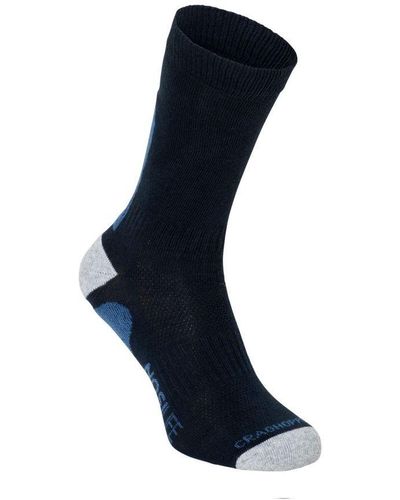 Craghoppers Nosilife /Ladies Adventure Breathable Socks (Dark) - Blue