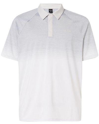 Oakley Short Sleeve White Grey Four Jack Gradient Polo Shirt 434315 26c