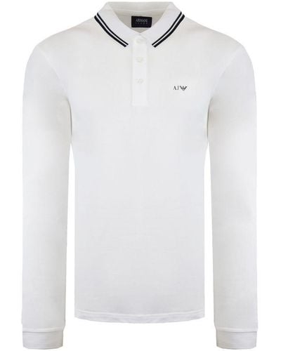 Armani Jeans White Polo Shirt Cotton