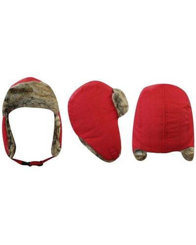 Timberland Insulated Trapper Hat Winter J1825 625 A162D Textile - Red