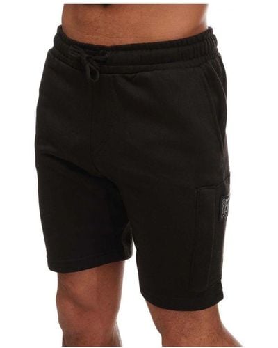 Duck and Cover Milgate Pocket Jogger Shorts - Black