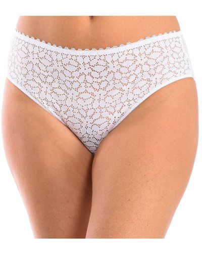 DIM Lace Knickers With Inner Lining 00Dfw - White
