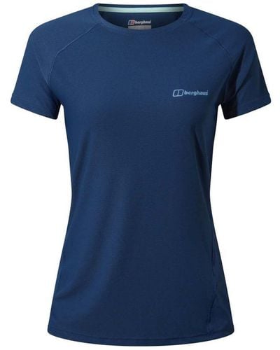 Berghaus Womenss 24/7 Short Sleeve Tech Baselayer T-Shirt - Blue