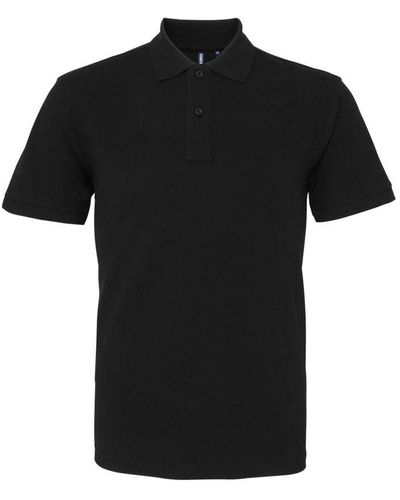 Asquith & Fox Organic Classic Fit Polo Shirt () - Black