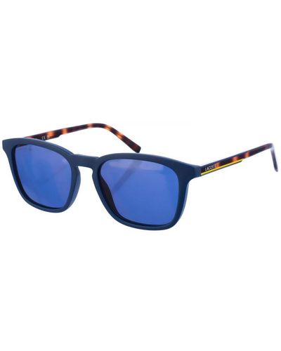Lacoste Vierkante Zonnebril Van Acetaat En Metaal L609snd - Blauw