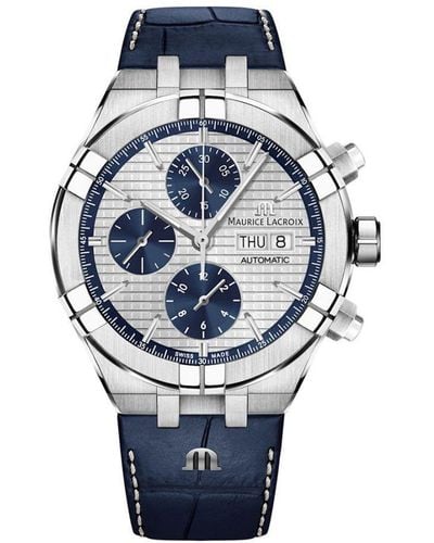 Maurice Lacroix Aikon Watch Ai6038-Ss001-131-1 Leather (Archived) - Blue