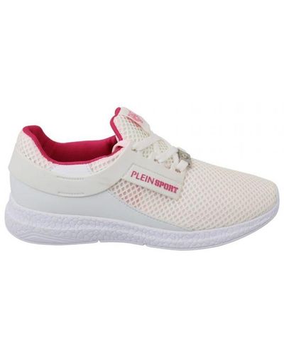 Philipp Plein White Pink Becky Trainers Shoes