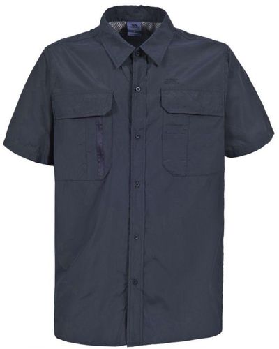 Trespass Colly Short Sleeve Quick Dry Shirt (luchtmacht Blauw)