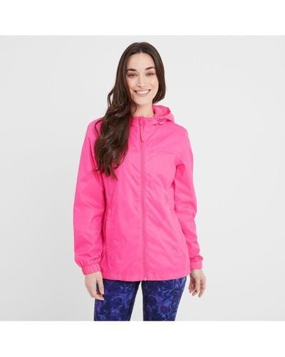 TOG24 Craven Waterproof Packaway Jacket Bubblegum - Pink