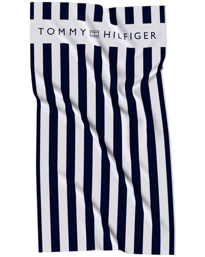 Tommy Hilfiger Handdoek Zwembad Accessoires - Blauw