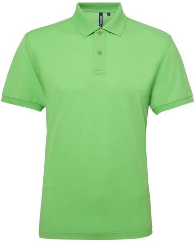 Asquith & Fox Short Sleeve Performance Blend Polo Shirt (Lime) - Green